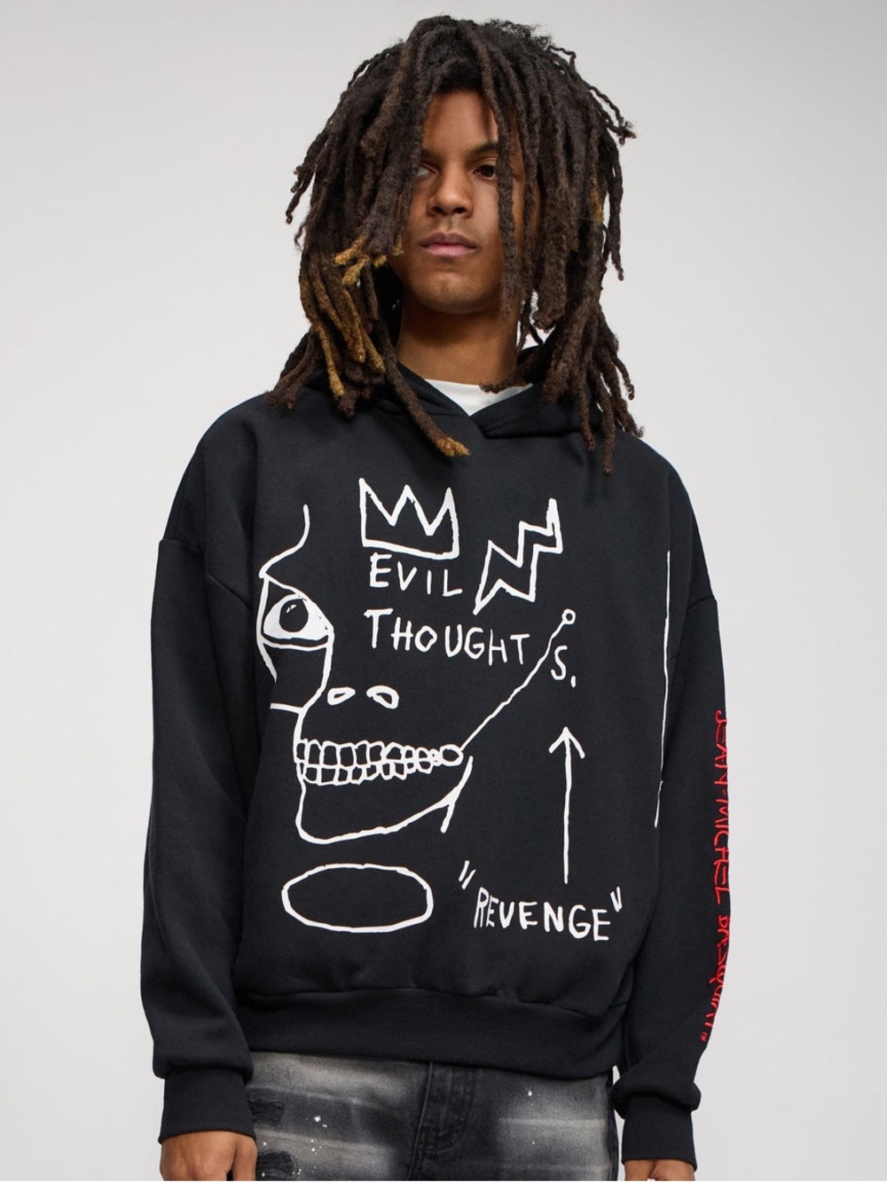 Reason x Basquiat Evil Thoughts Graphic Hoodie Sweatshirt Men’s Size XL